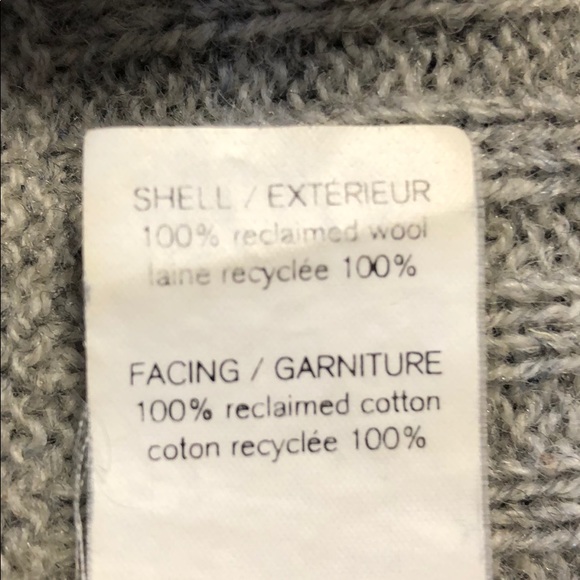 Preloved reclaimed wool cotton sweater top S - Picture 4 of 4